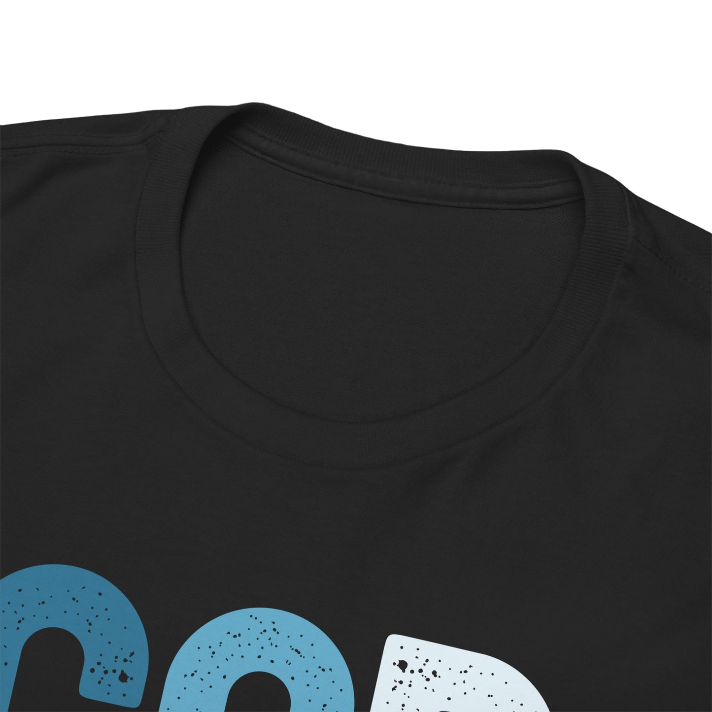 God is Good with blue hues (Gildan 5000 T-Shirt) for women and men