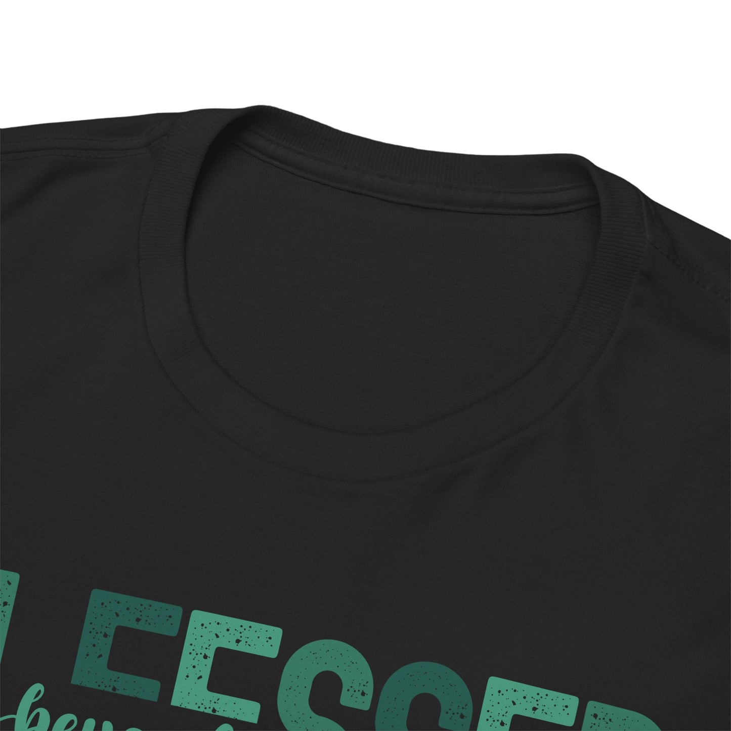 Blessed Beyond Measure with green hues (Gildan 5000 T-Shirt) for women and men