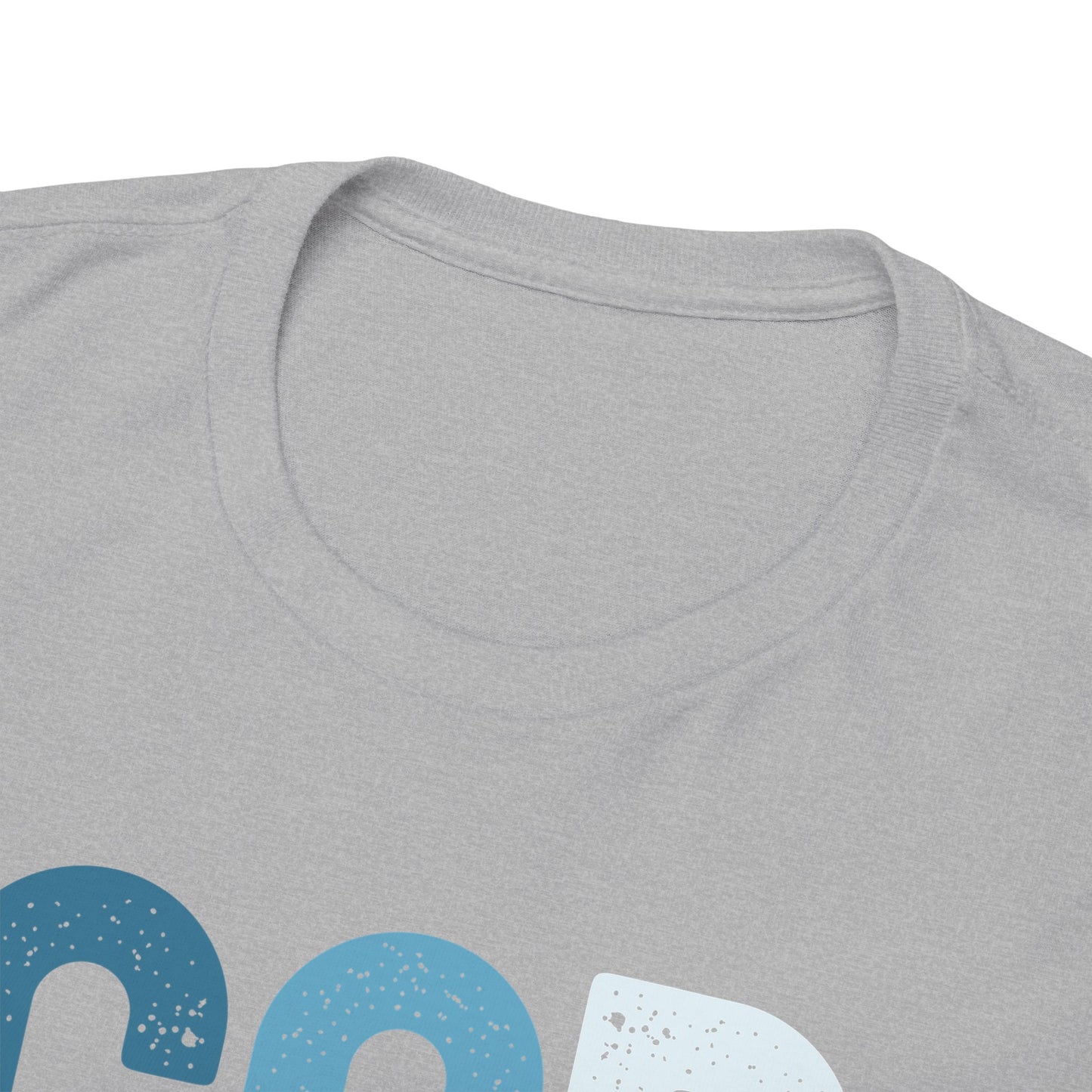 God is Good with blue hues (Gildan 5000 T-Shirt) for women and men