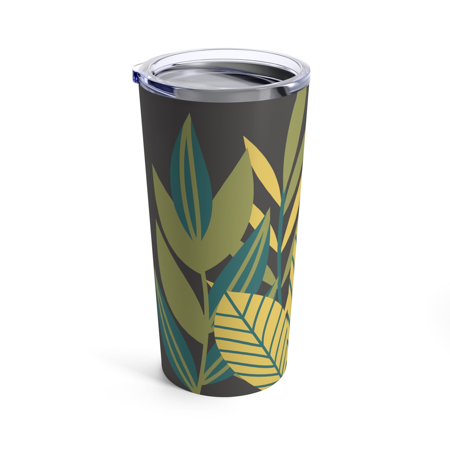 Tropical leaf stainless steal insulated tumbler 20oz