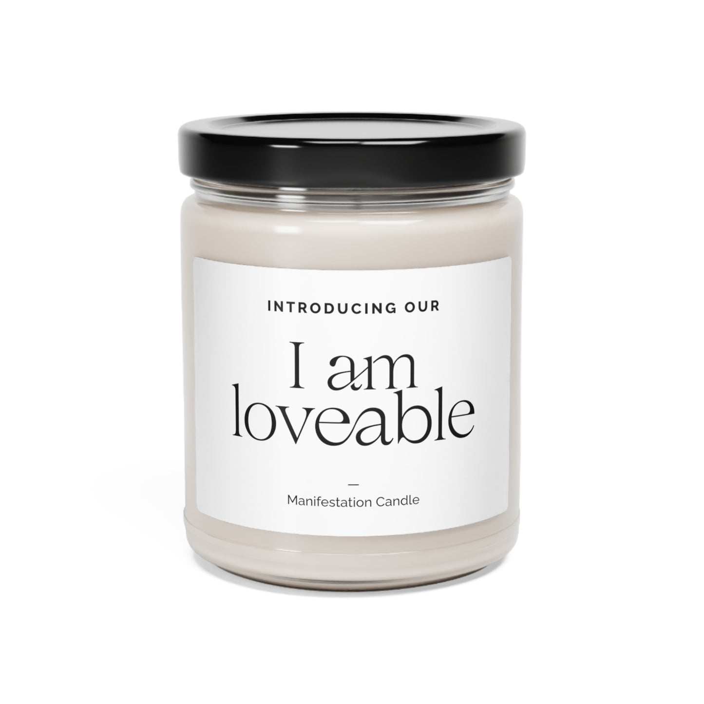 I Am Lovable Manifestation Scented Soy Candle, 9oz