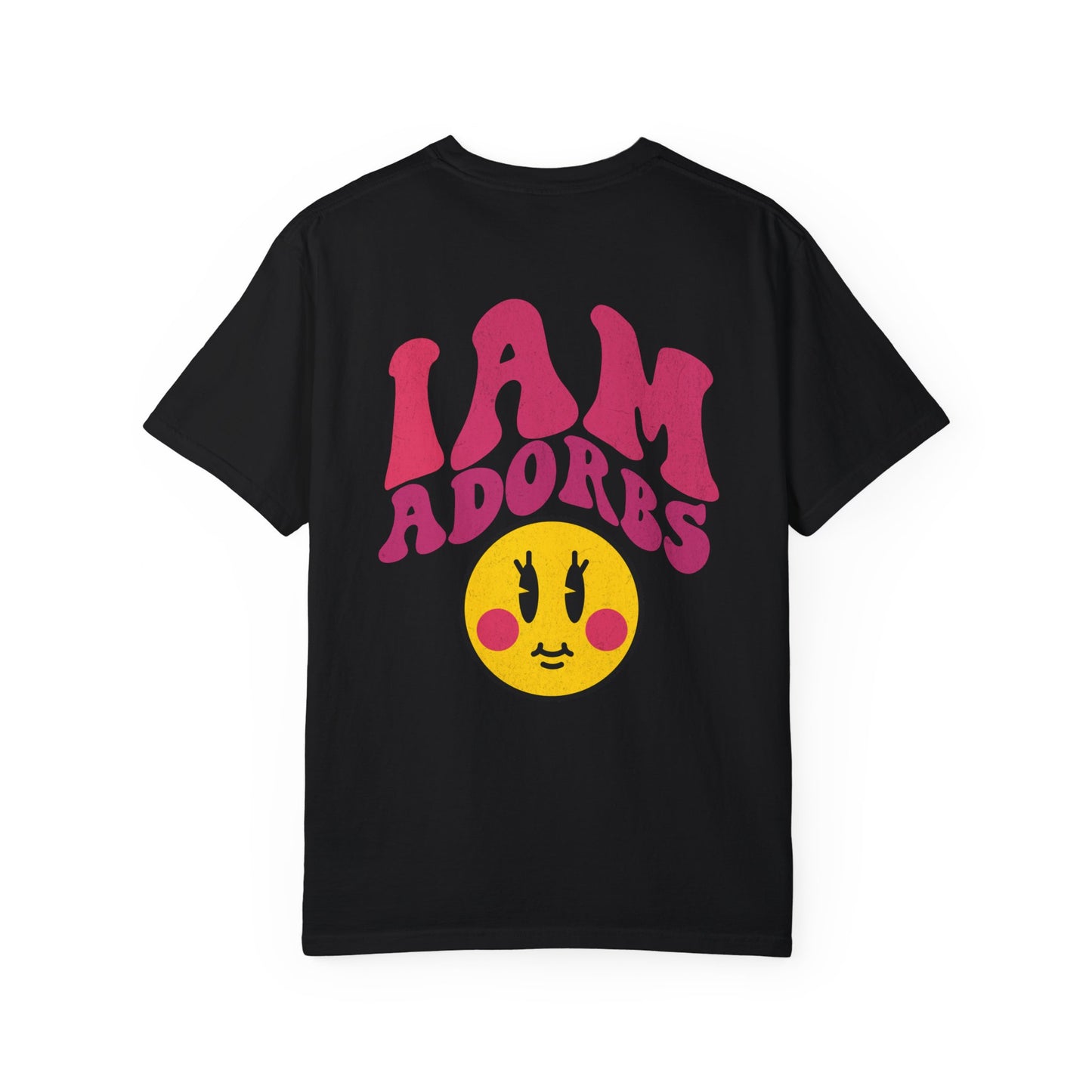 I Am Adorbs with pink hues (Comfort Colors 1717 T-Shirt) for women and men