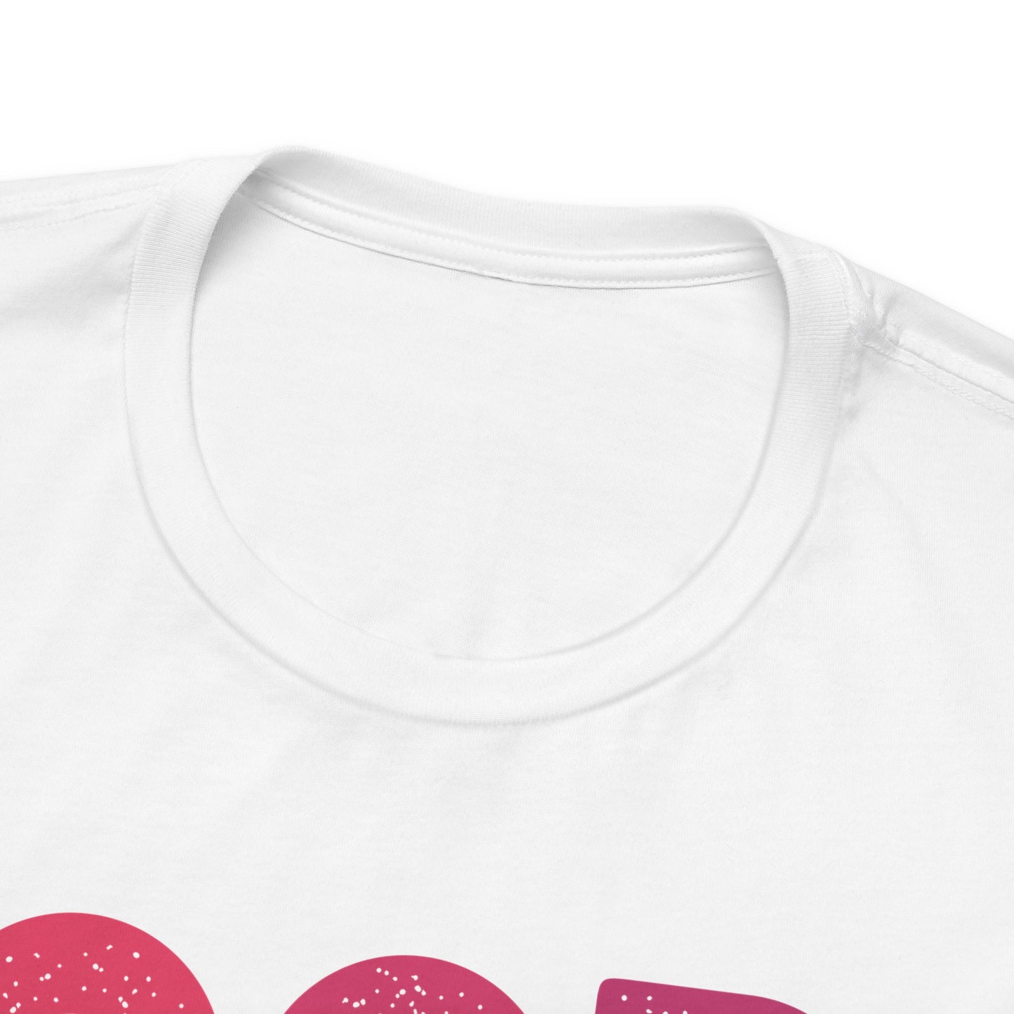 God is Good with pink hues (Bella Canvas 3001 T-Shirt) for women and men