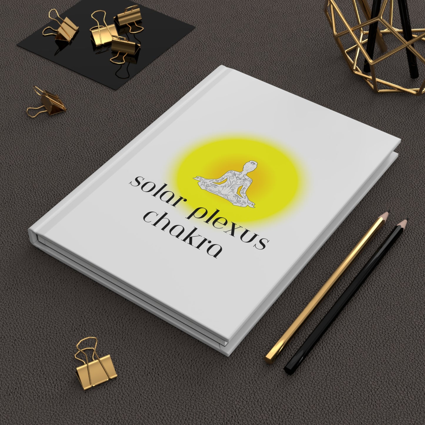 Solar Plexus Chakra Hardcover Journal