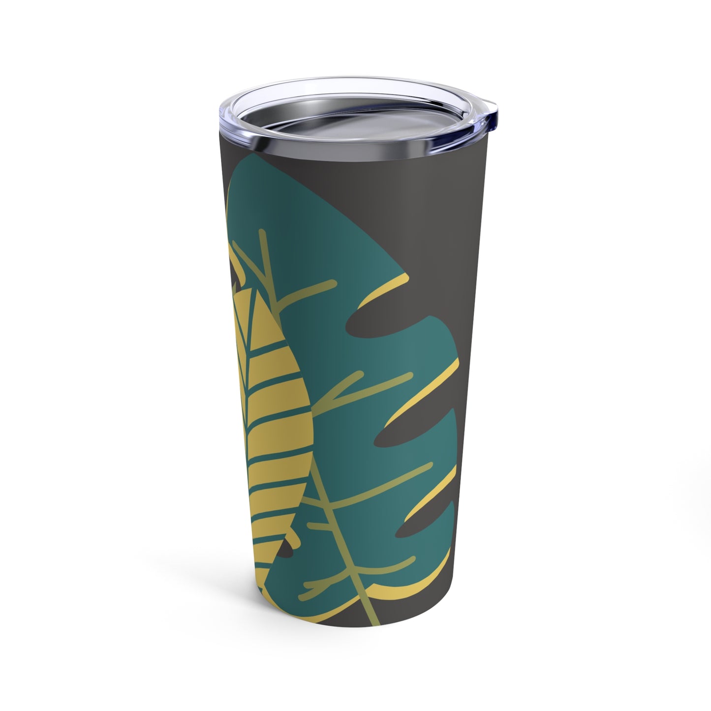 Tropical leaf stainless steal insulated tumbler 20oz